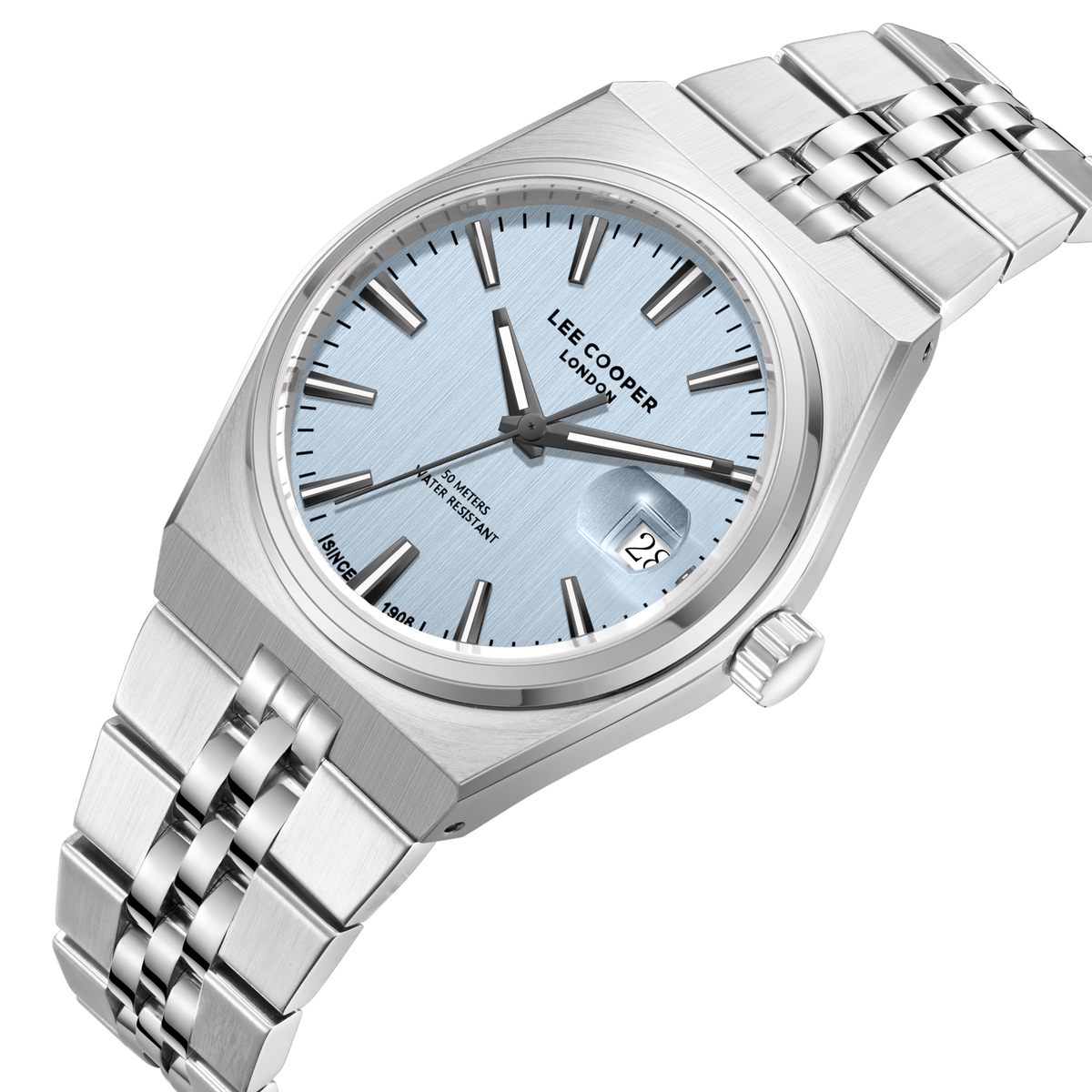 Lee Cooper Men's Super Metal Silver Watch LC08397.300