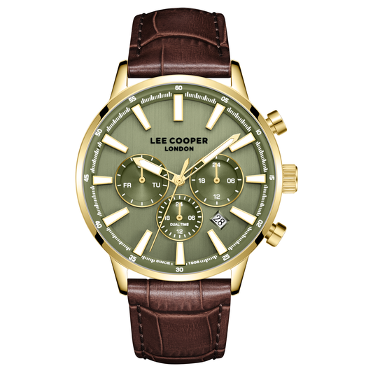 Lee Cooper Men's Super Metal Dark Brown Watch LC08401.172
