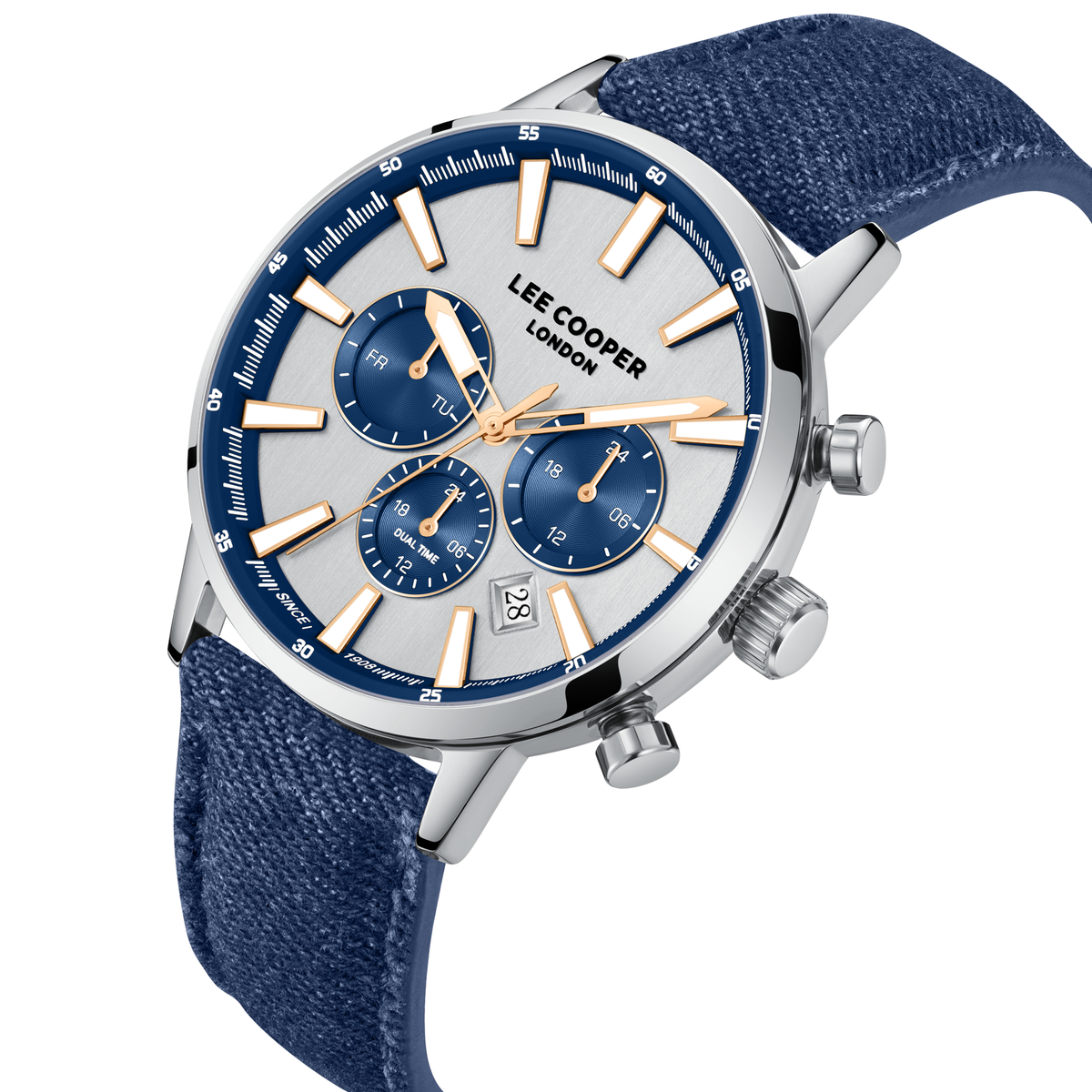 Lee Cooper Men's Super Metal Blue Watch LC08401.339