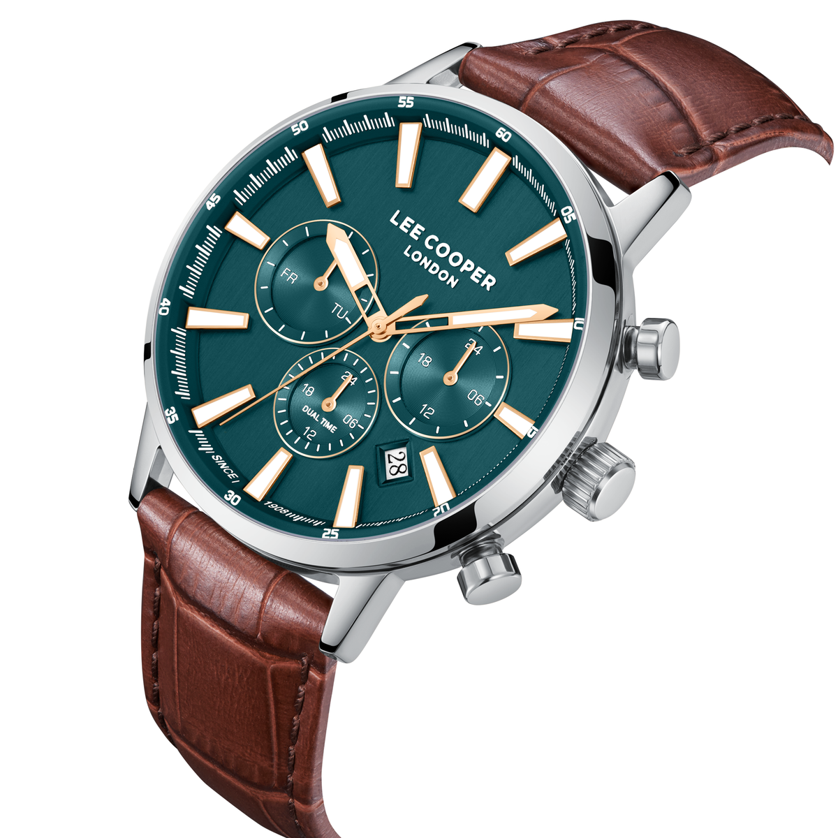 Lee Cooper Men's Super Metal Brown Watch LC08401.392