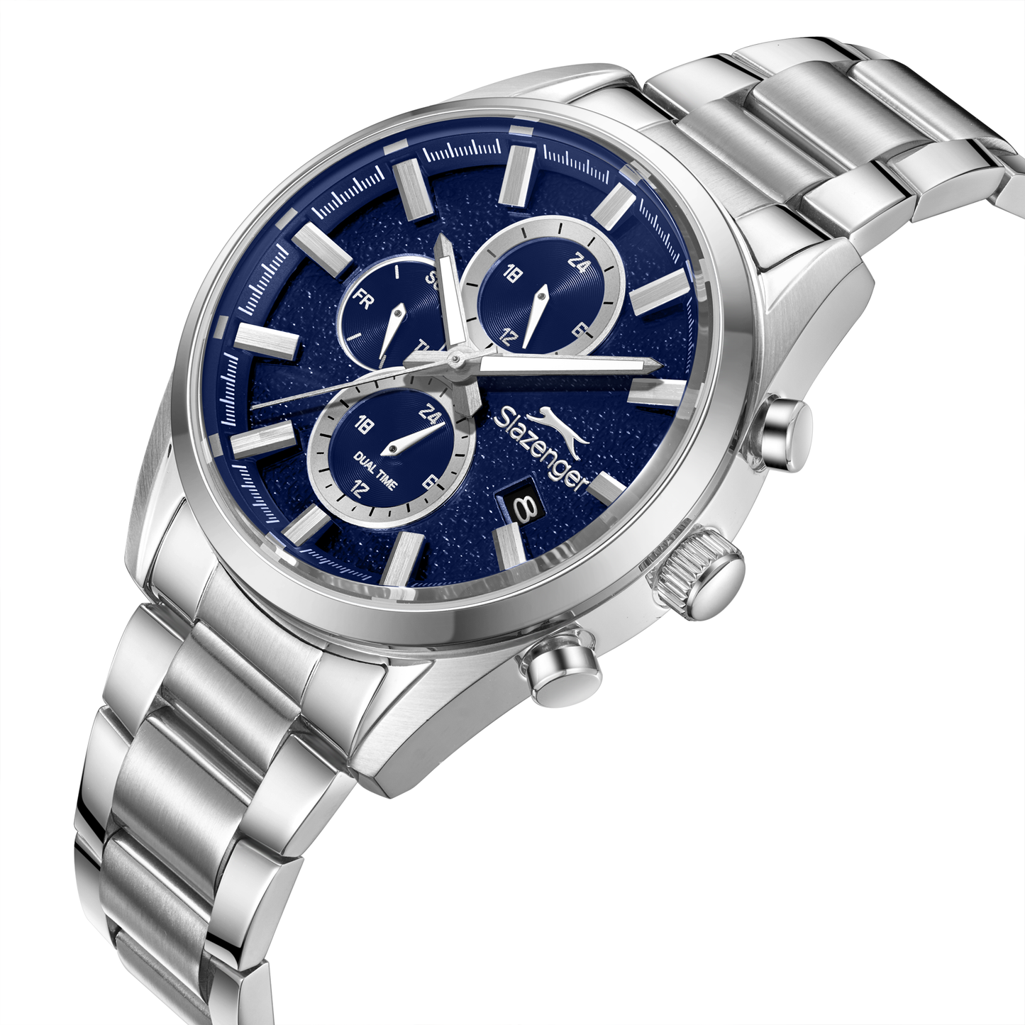 Slazenger Men's Stainless Steel Dark Blue Watch SL.9.2515.2.02