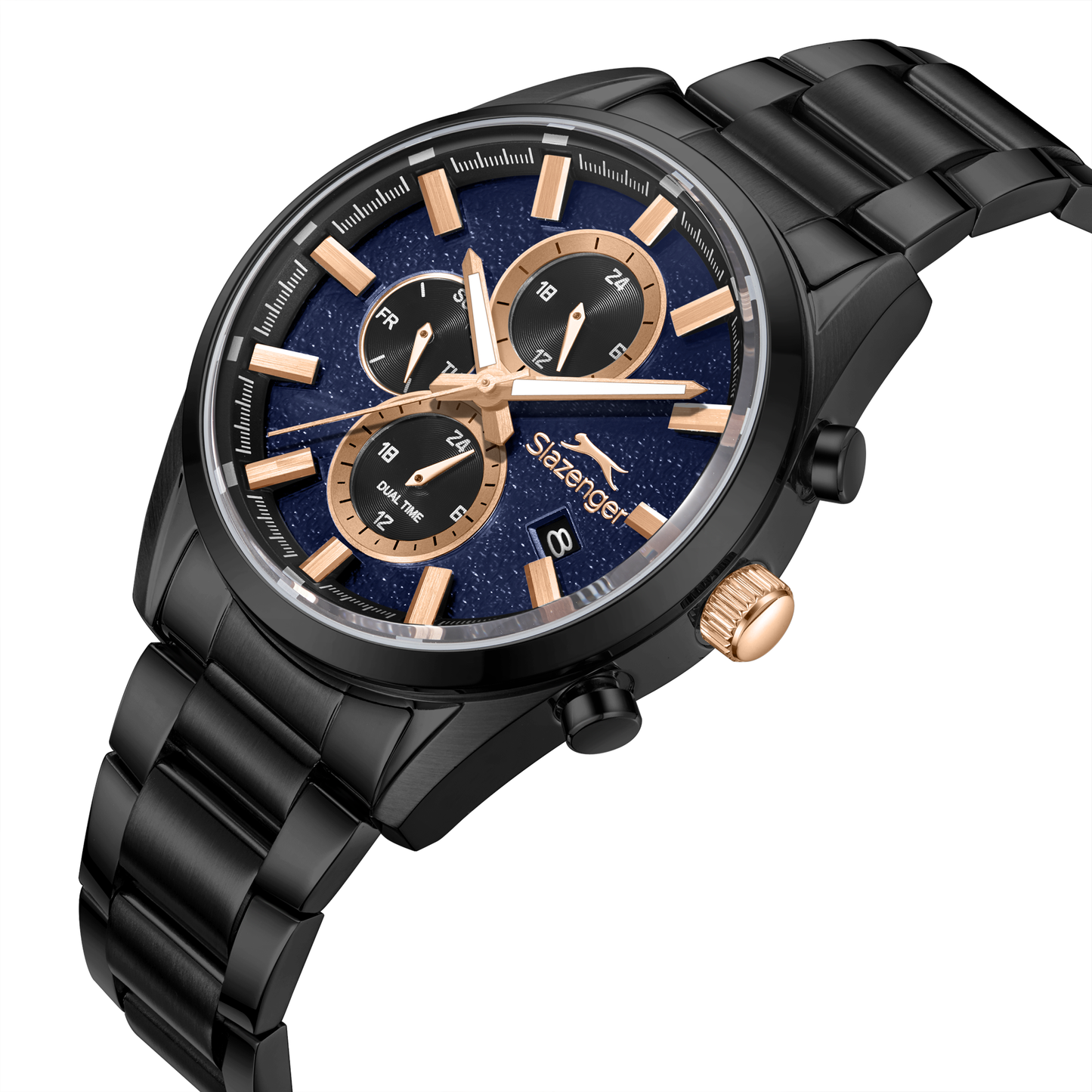 Slazenger Men's Stainless Steel Dark Blue Watch SL.9.2515.2.06