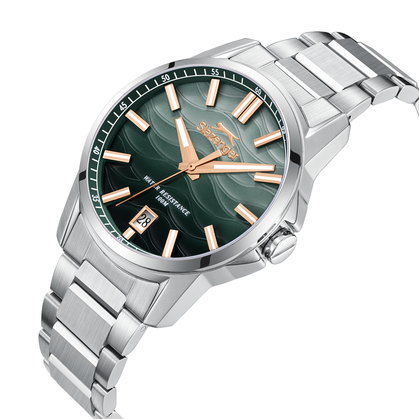 Slazenger Men's Stainless Steel Dark Green Watch SL.9.2623.1.310