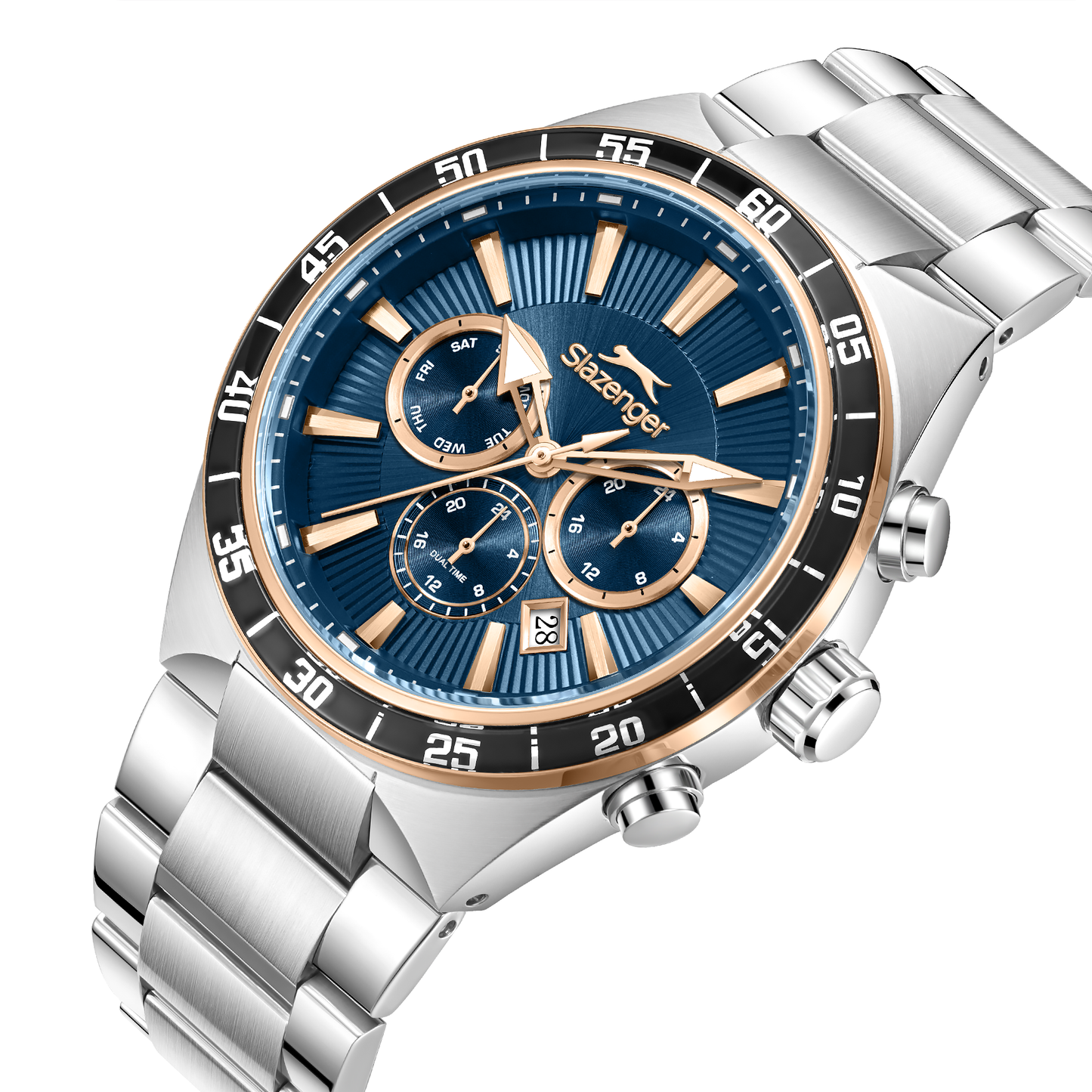 Slazenger Men's Stainless Steel Dark Blue Watch SL.9.2624.2.590
