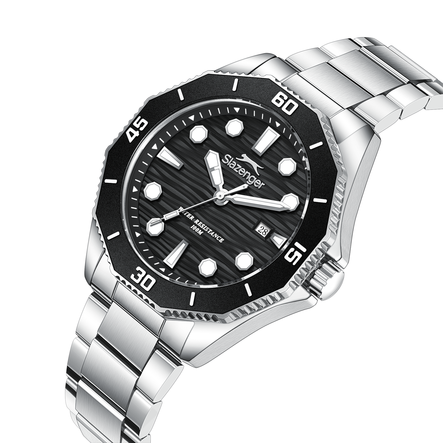 Slazenger Men's Stainless Steel Black Watch SL.9.2628.1.350