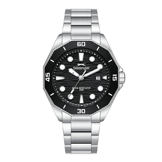 Slazenger Men's Stainless Steel Black Watch SL.9.2628.1.350