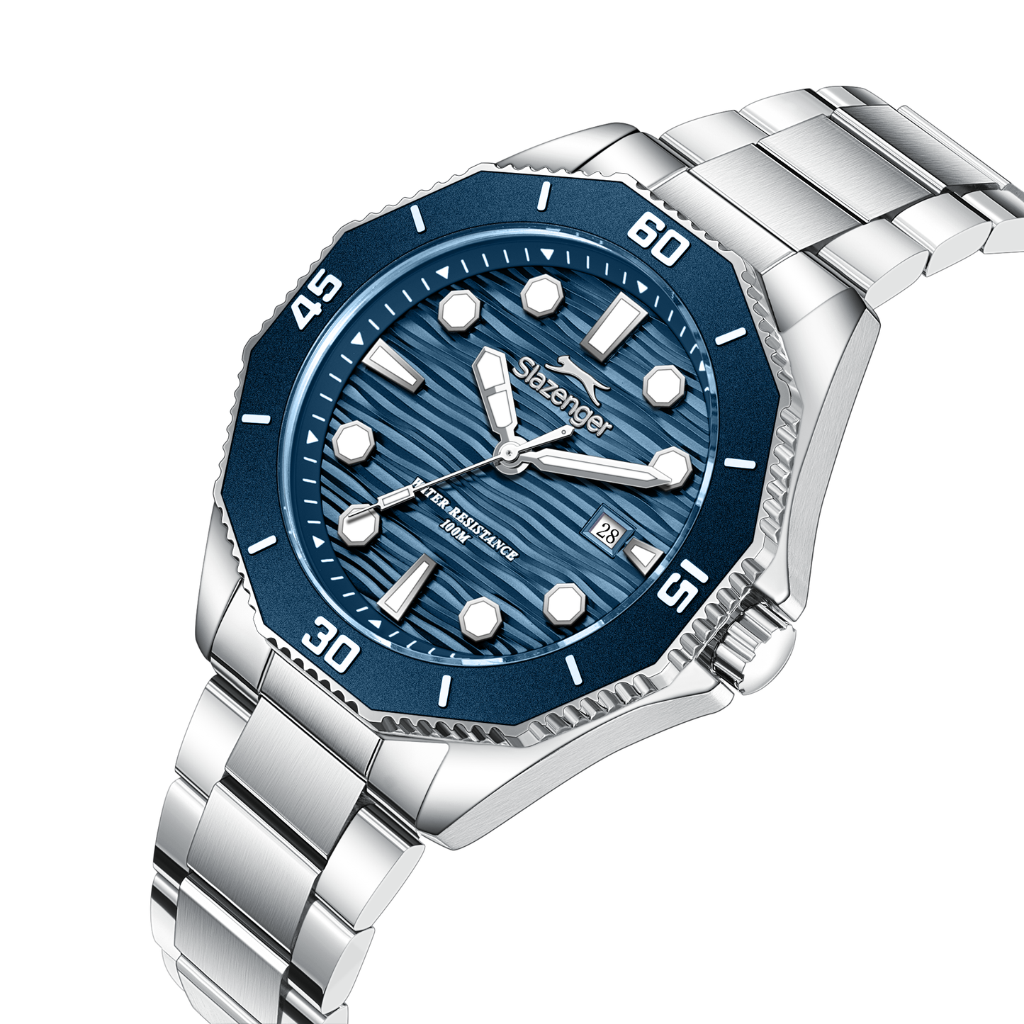 Slazenger Men's Stainless Steel Dark Blue Watch SL.9.2628.1.390