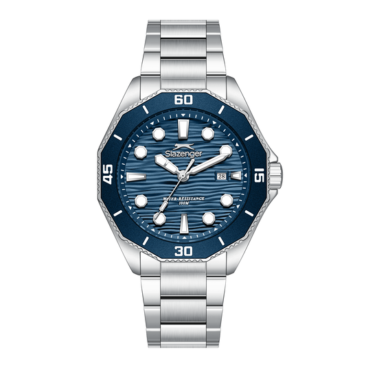 Slazenger Men's Stainless Steel Dark Blue Watch SL.9.2628.1.390