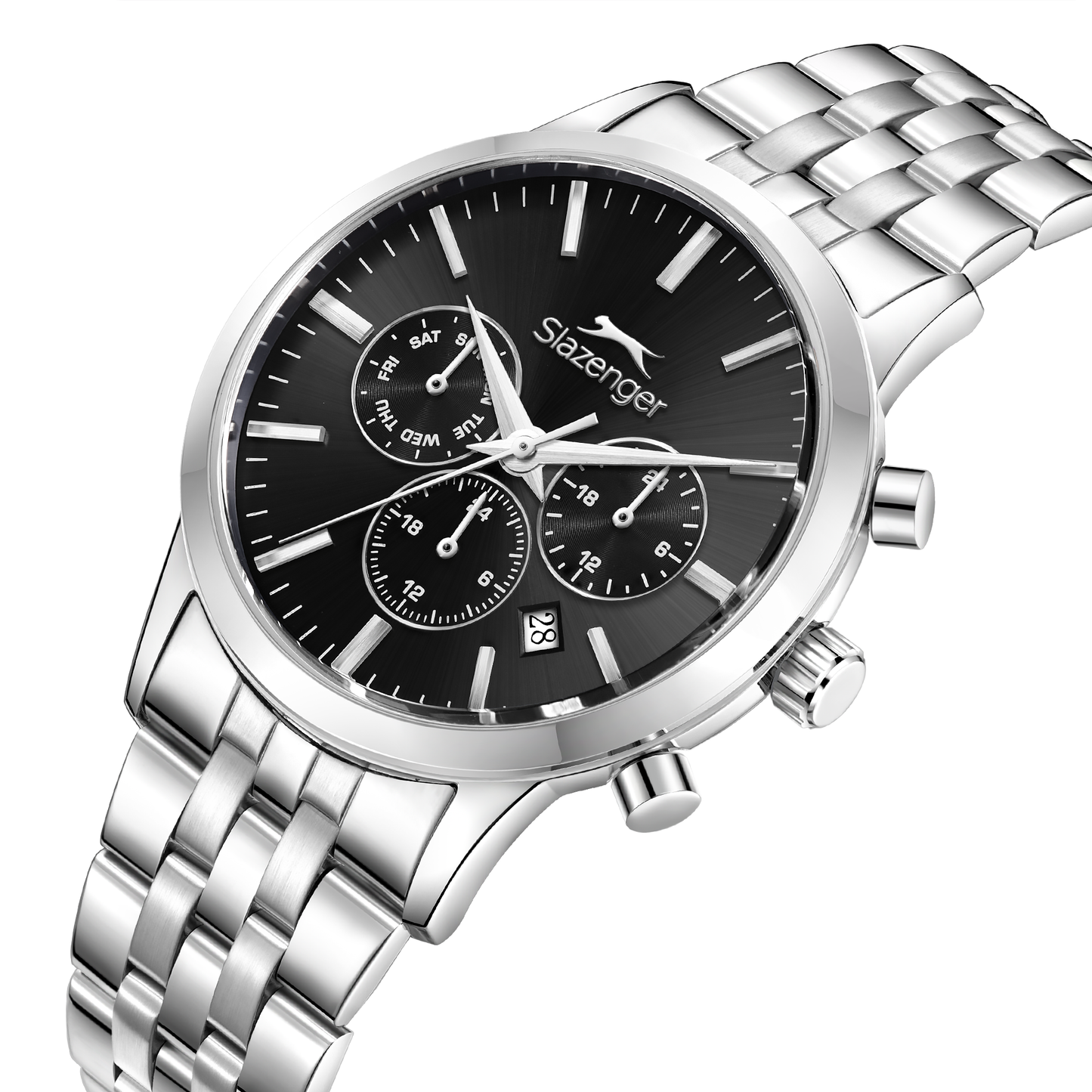 Slazenger Men's Stainless Steel Black Watch SL.9.2630.2.350