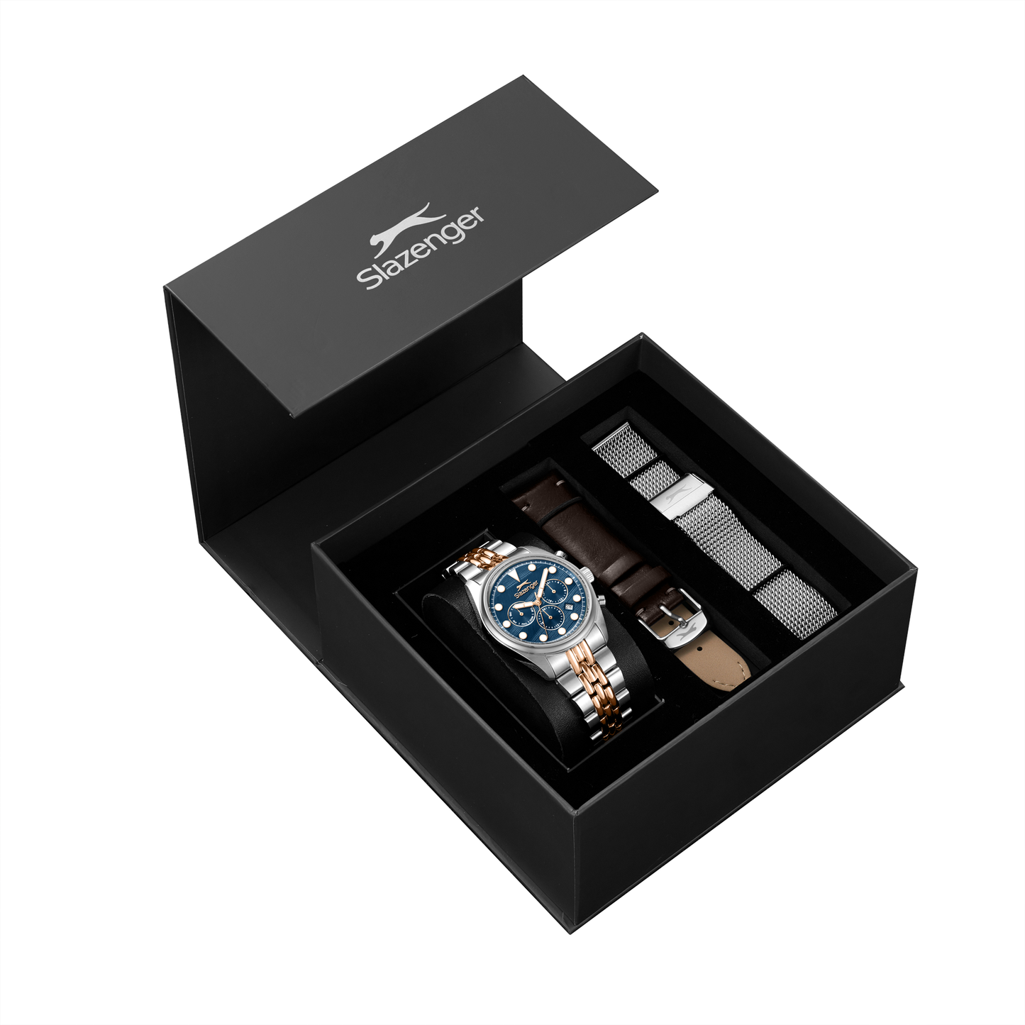 Slazenger Men's Stainless Steel Dark Blue Watch SL.9.2652.2.590