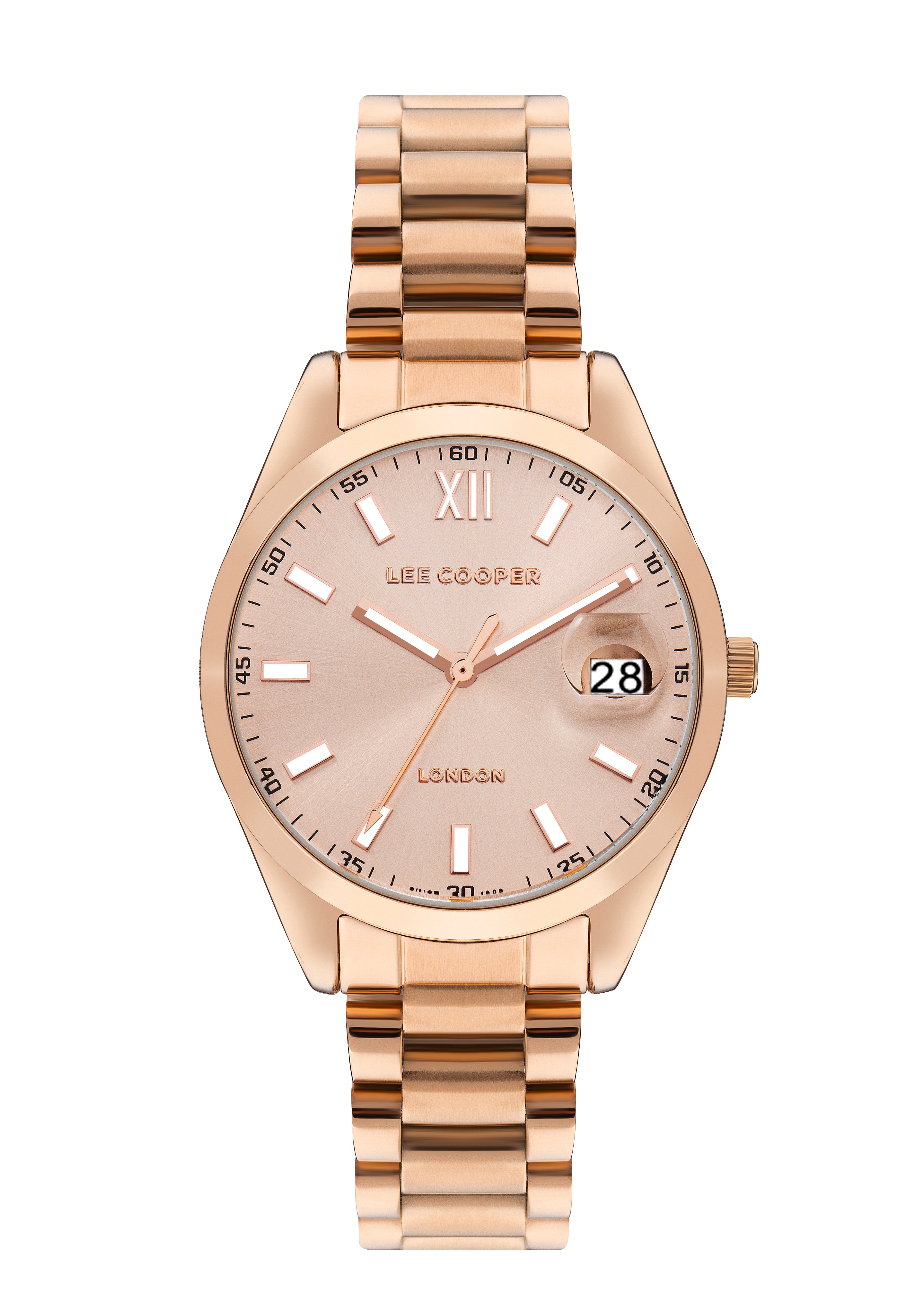 Lee cooper rose gold watch hotsell