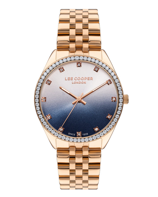 Lee Cooper - LC07831.490 - Women's Super Metal Rose Gold Watch