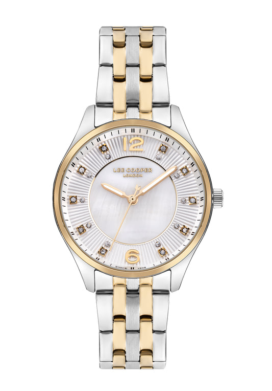 Lee Cooper - LC07832.220 - Women's Super Metal Silver/Gold Watch