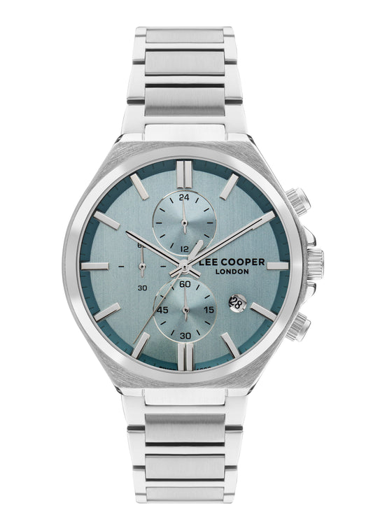 Lee Cooper - LC07835.370 - Men's Super Metal Silver Multifunction Watch