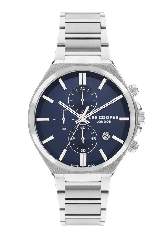 Lee Cooper - LC07835.390 - Men's Super Metal Silver Multifunction Watch