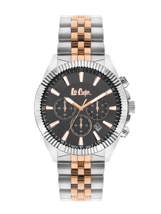 Lee Cooper - LC07838.560 - Gent Super Metal Silver/Rose Gold Watch