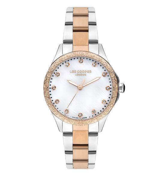 Lee Cooper - LC07840.520 - Women's Super Silver/Rose Gold Watch