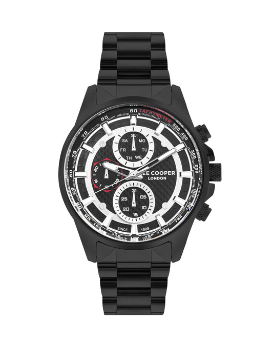 Lee Cooper - LC07852.650 - Men's Super Black Multifunction Watch