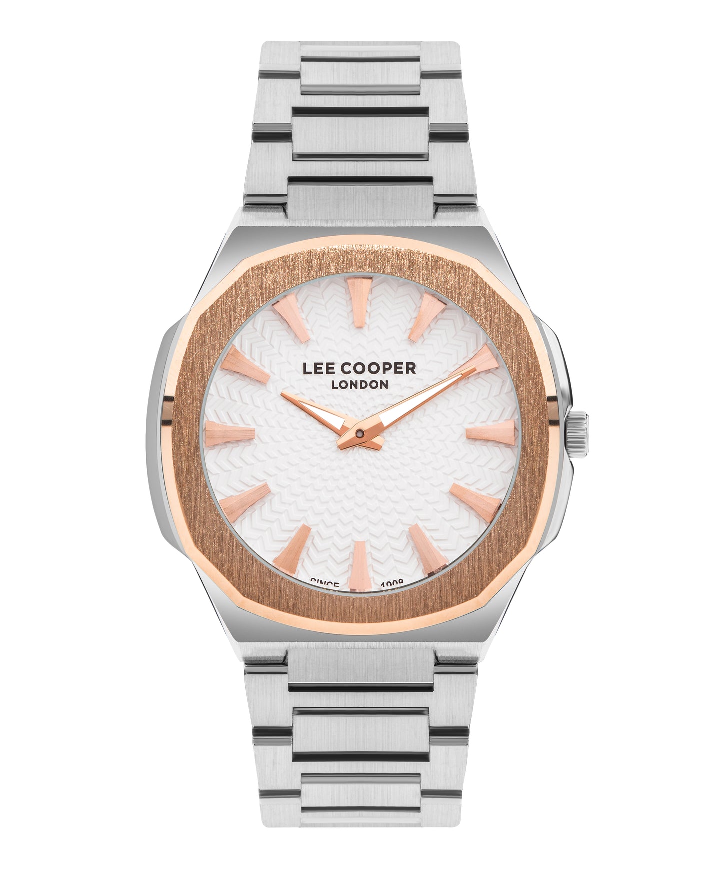 Lee Cooper - LC07861.530 - Gent Super Metal Silver/Rose Gold Watch