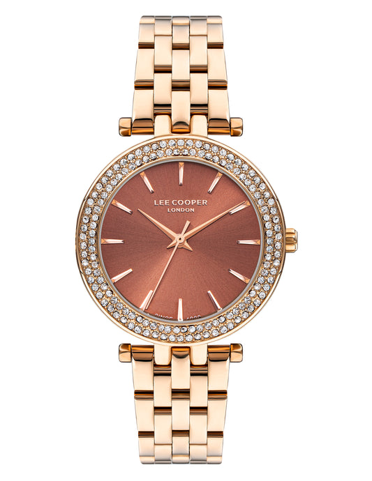 Lee Cooper - LC07864.440 - Women's Super Metal Rose Gold Watch