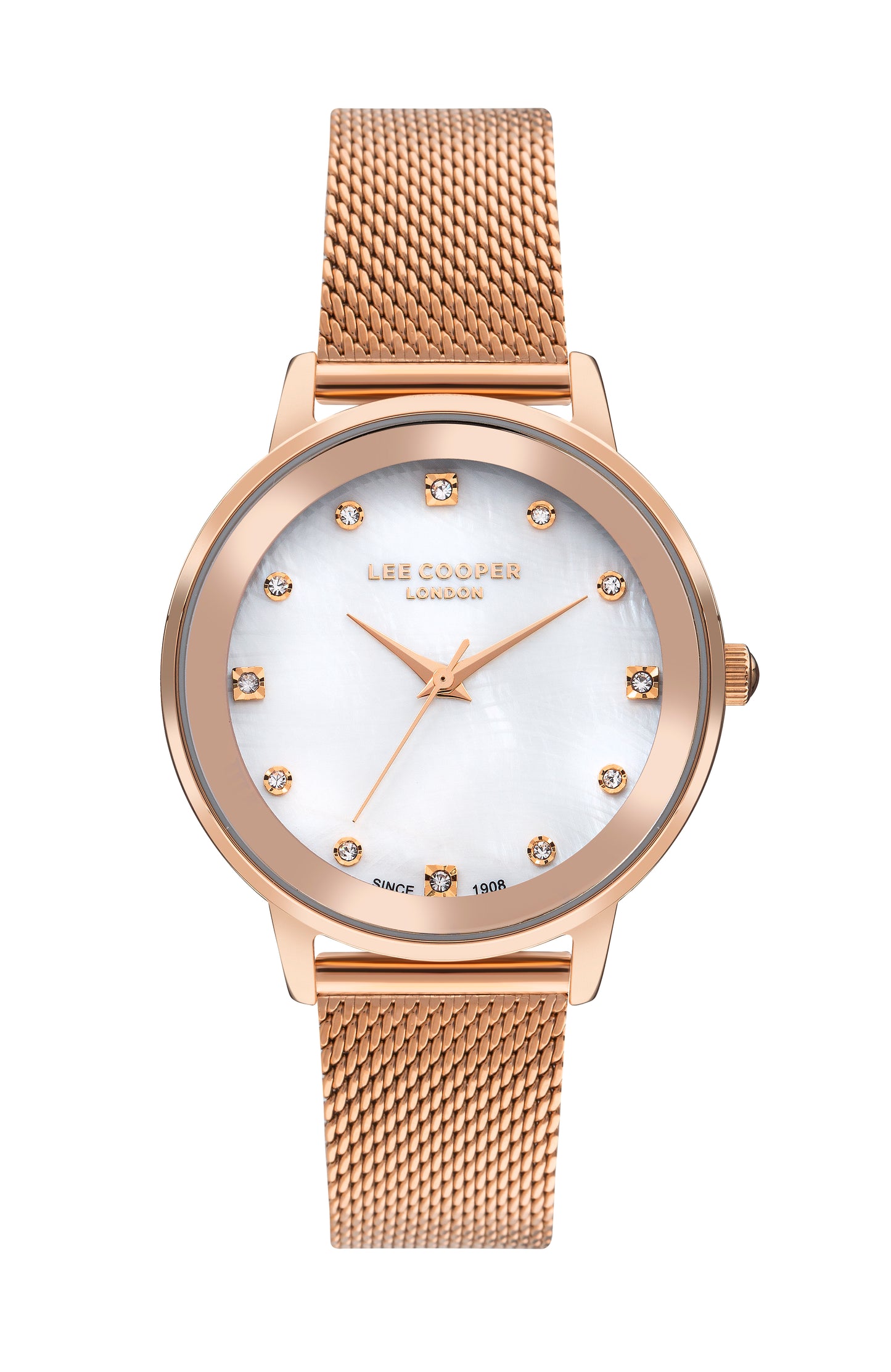 Lee Cooper - LC07875.420 - Women's Super Metal Rose Gold Mesh Watch