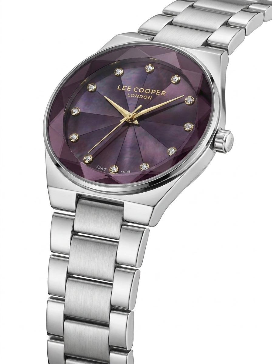 Lee Cooper Women's Super Metal Silver Watch LC08378.381