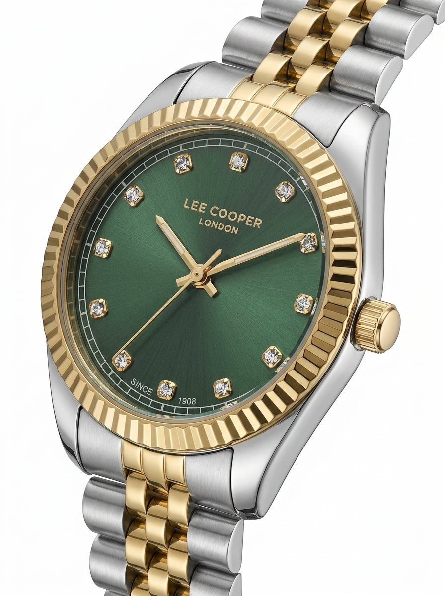 Lee Cooper Women's Super Metal Silver/gold Watch LC08400.270