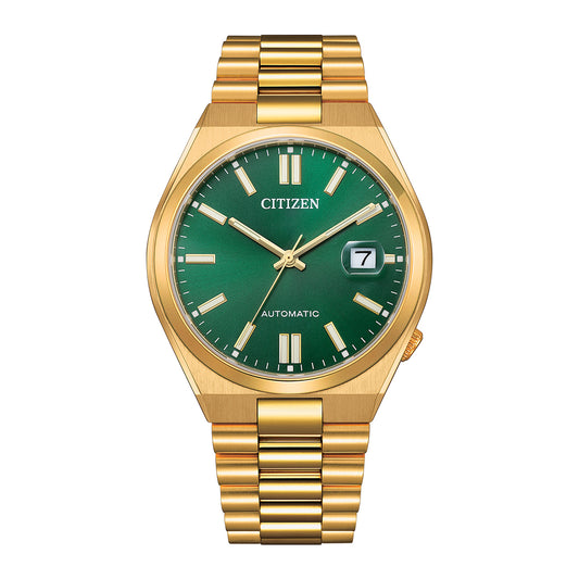 Citizen - NJ0152-51X - Green Dial Mechanical Stainless Steel Watch For Men