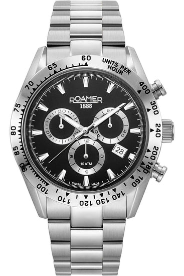 Roamer - 850837 41 55 20 - MONZA Chronograph Stainless Steel Watch For Men's