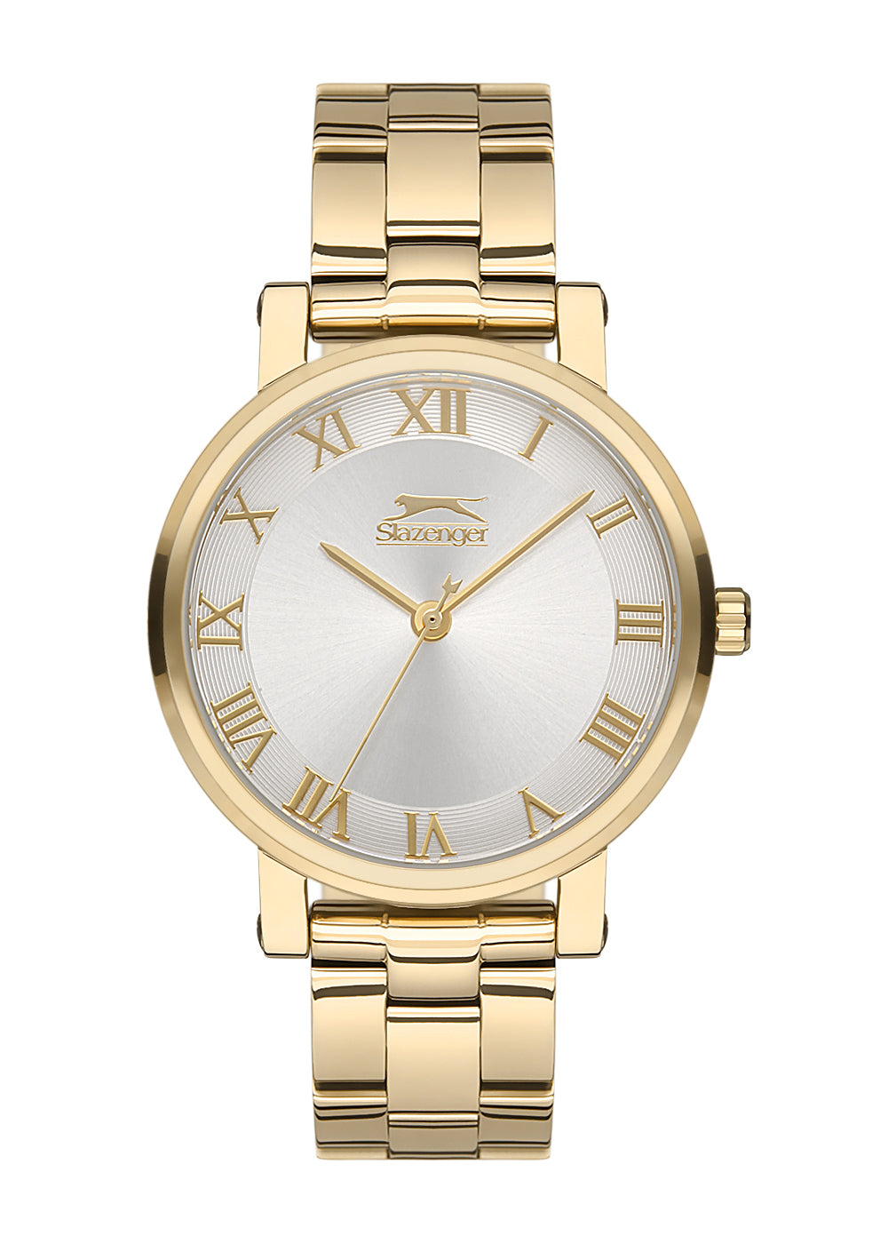 Slazenger SL.9.1577.3.05 Quartz Female Metal Gold Band Silver Dial Watch