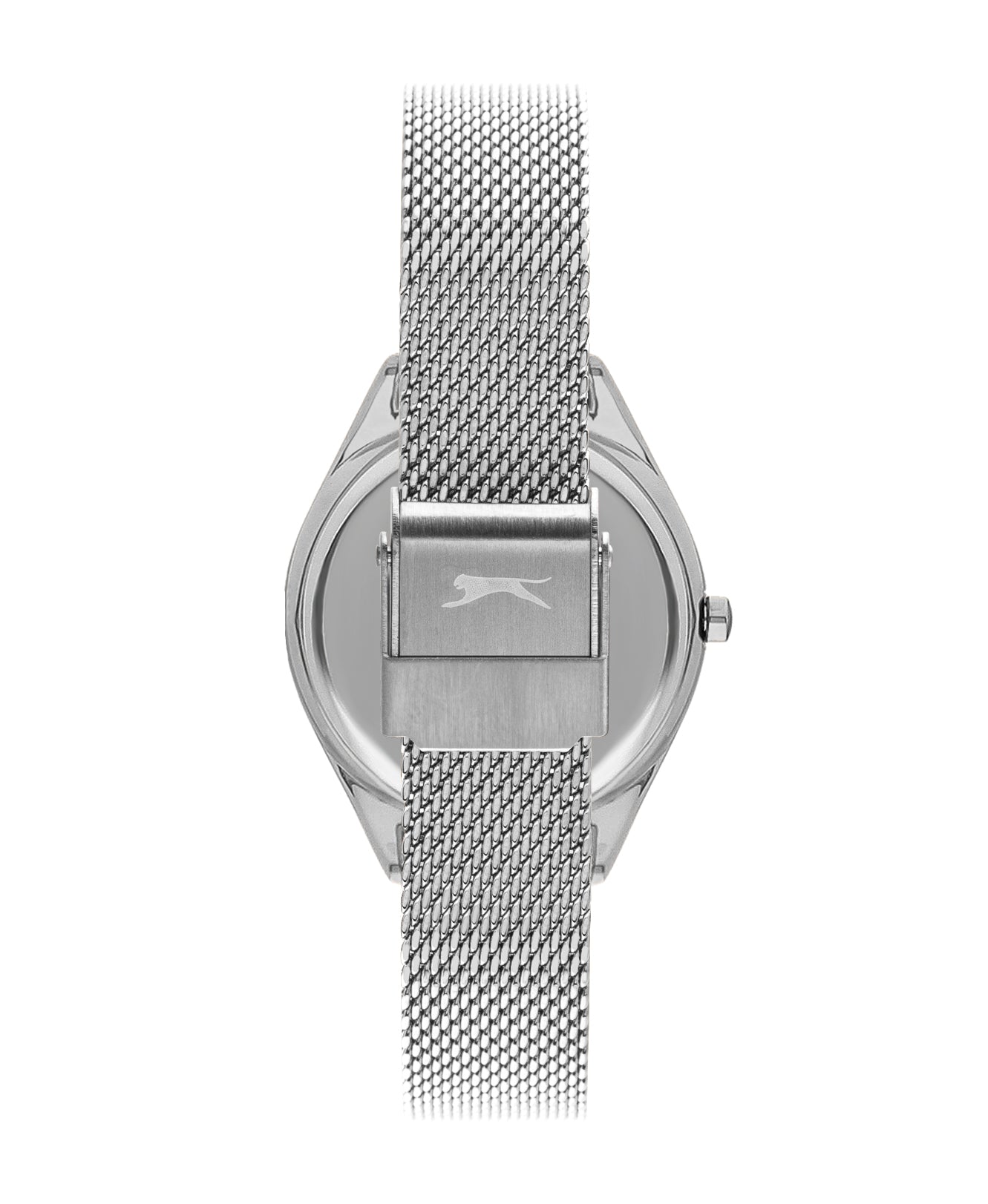 Slazenger SL.9.1852.3.04 Quartz Female Mesh Silver Band Silver Dial Watch