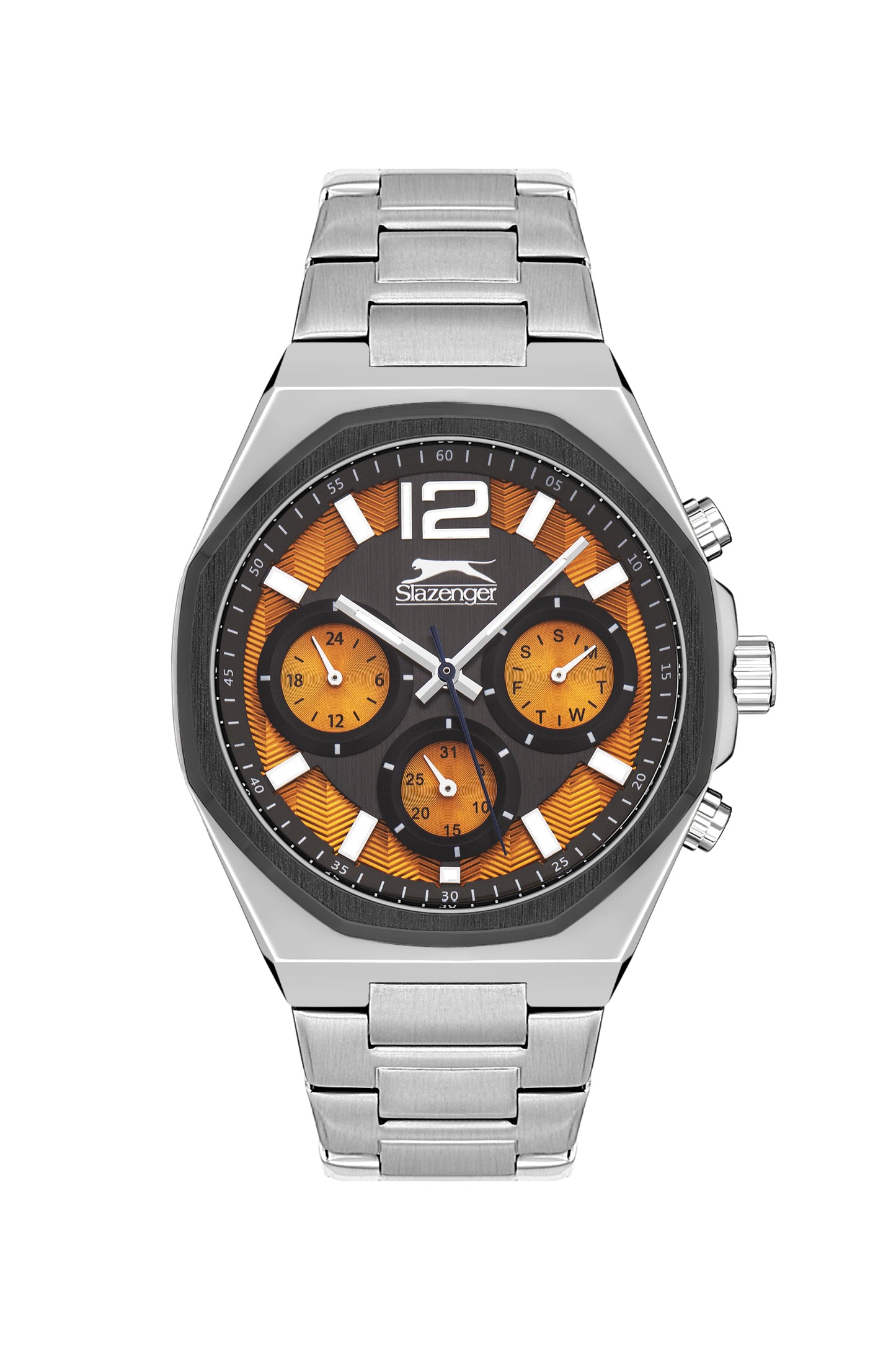 Slazenger - SL.9.2106.2.08 - Quartz Male Band  Dial Orange Watch.