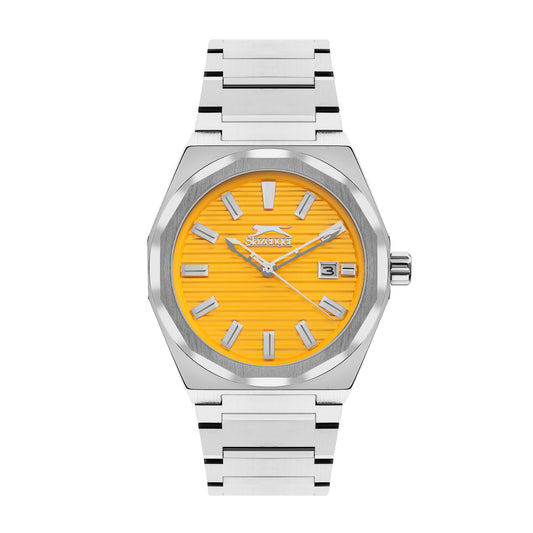 Slazenger - SL.9.2143.1.06 - Quartz Male Band Yellow Dial Watch