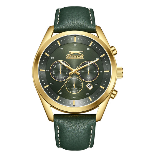 Slazenger - SL.9.2395.2.06 -Quartz Multifunction leather Strap Watch For Men's