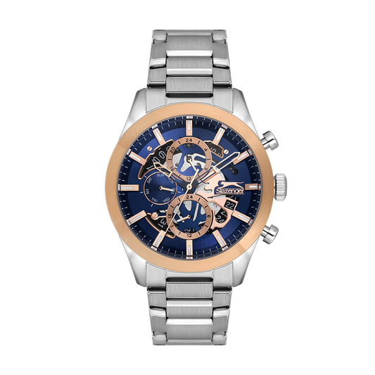 Slazenger - SL.9.2399.2.04 - Stainless Steel Multifunction Watch For Men's