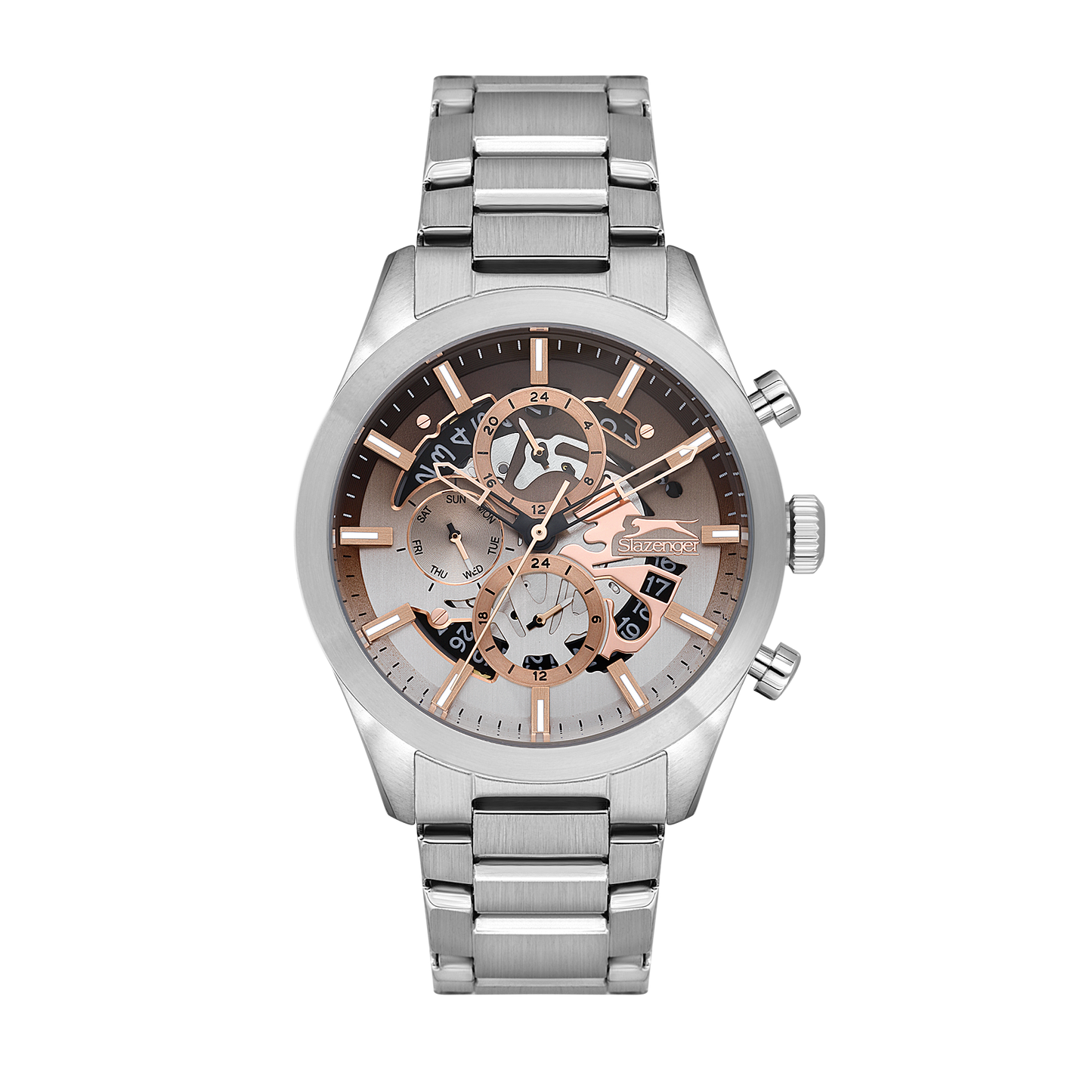 Slazenger - SL.9.2399.2.06 - Stainless Steel Multifunction Watch For Men's