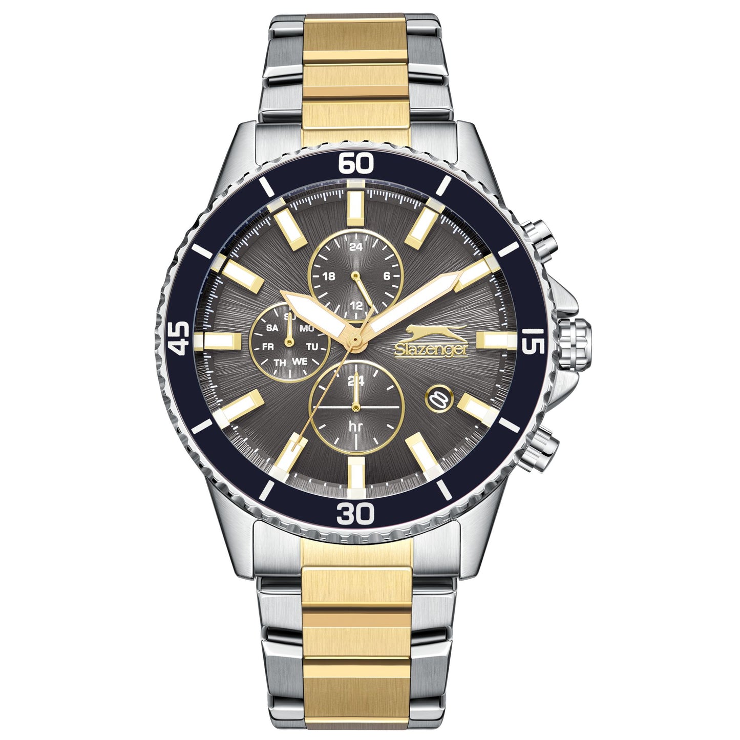 Slazenger - SL.9.2410.2.02 - Stainless Steel Multifunction Watch For Men's