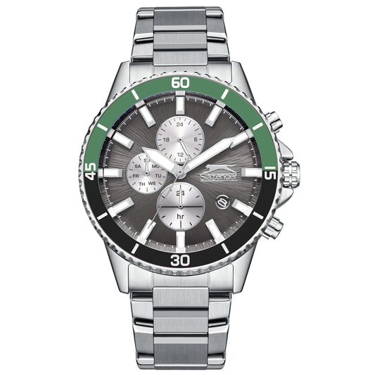 Slazenger - SL.9.2410.2.03 - Stainless Steel Multifunction Watch For Men's