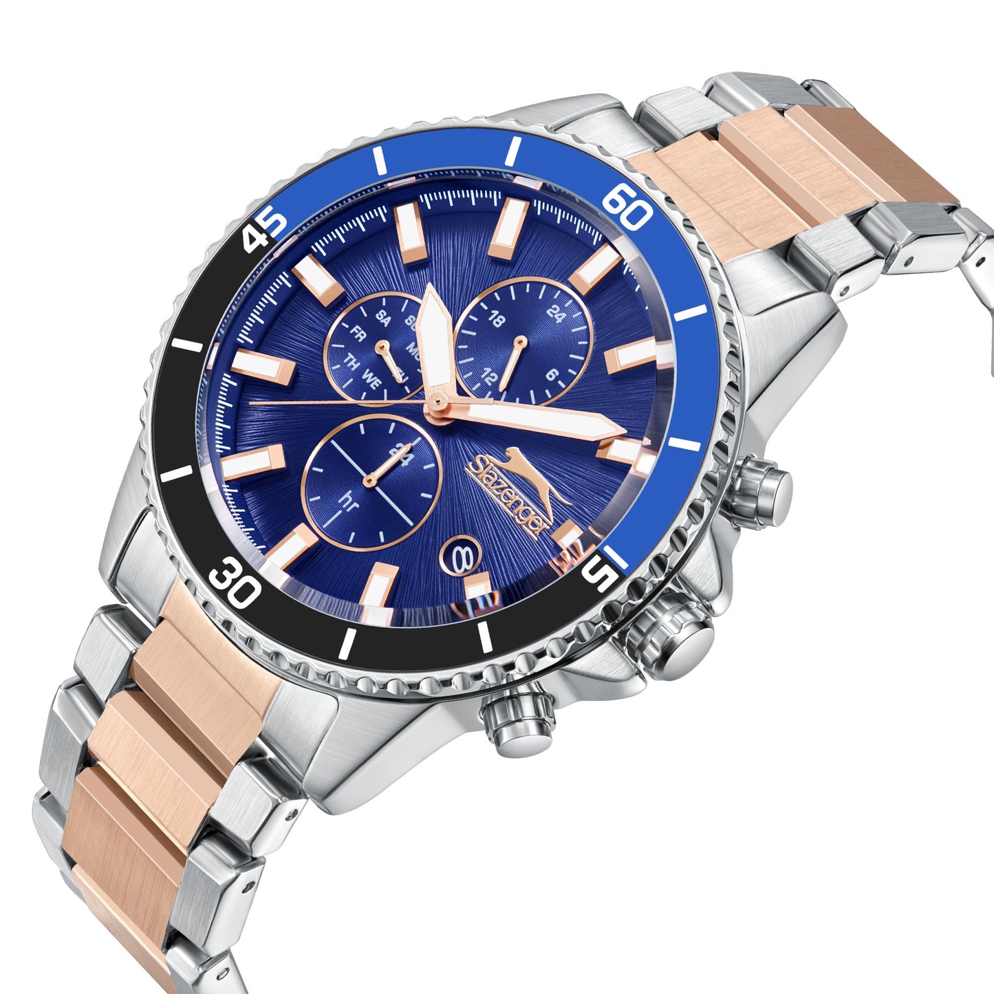 Slazenger - SL.9.2410.2.04 - Stainless Steel Multifunction Watch For Men's