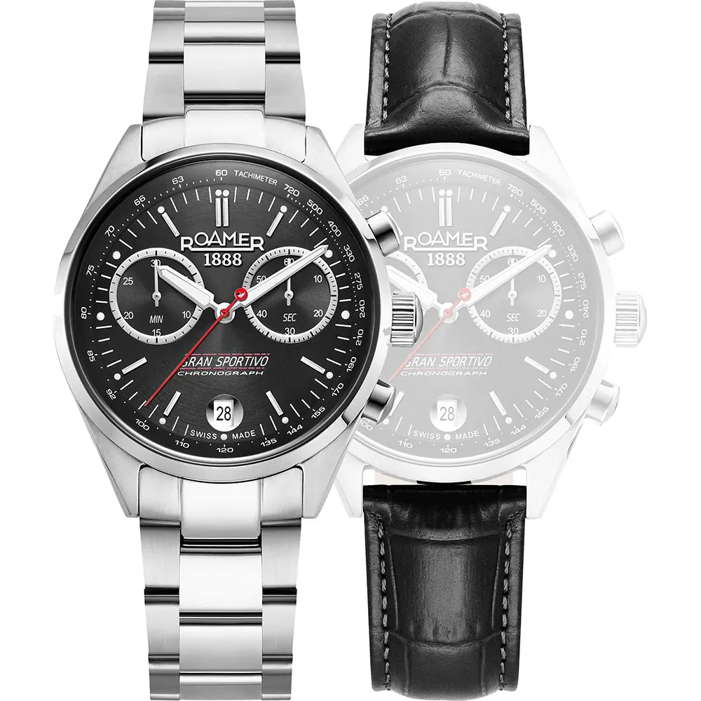 Roamer - 978818 41 85 20 - GRAN SPORTIVO  Stainless Steel Watch Set For Men's