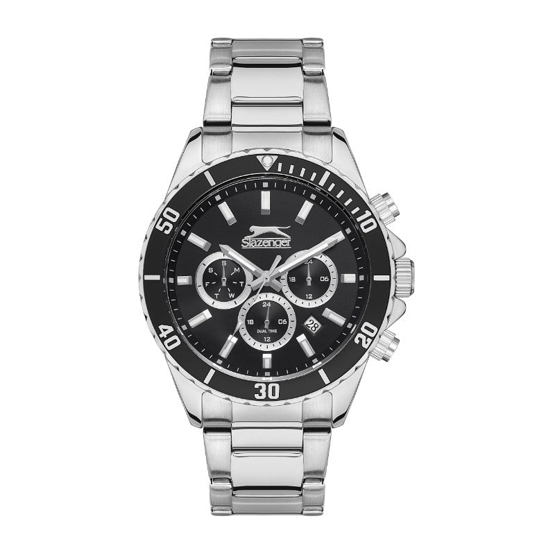 Slazenger SL.09.2091.2.01 Gents Stainless Steel Watch  Black