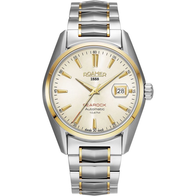 Mens Roamer - 210665 49 25 20 - Searock Gold Bicolour Automatic Watch