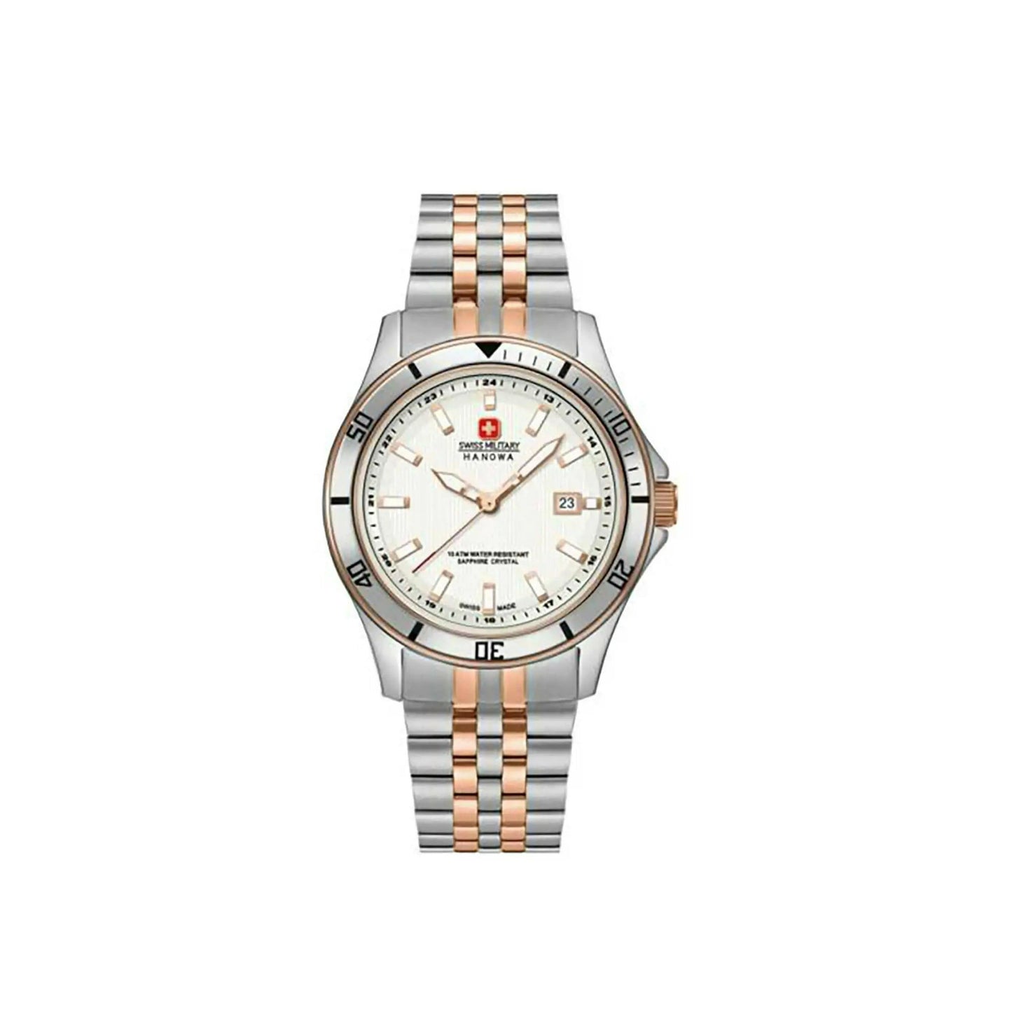 Swiss Military Hanowa Flagship Steel White Dial Ladies Watch 06-7161.2.12.001