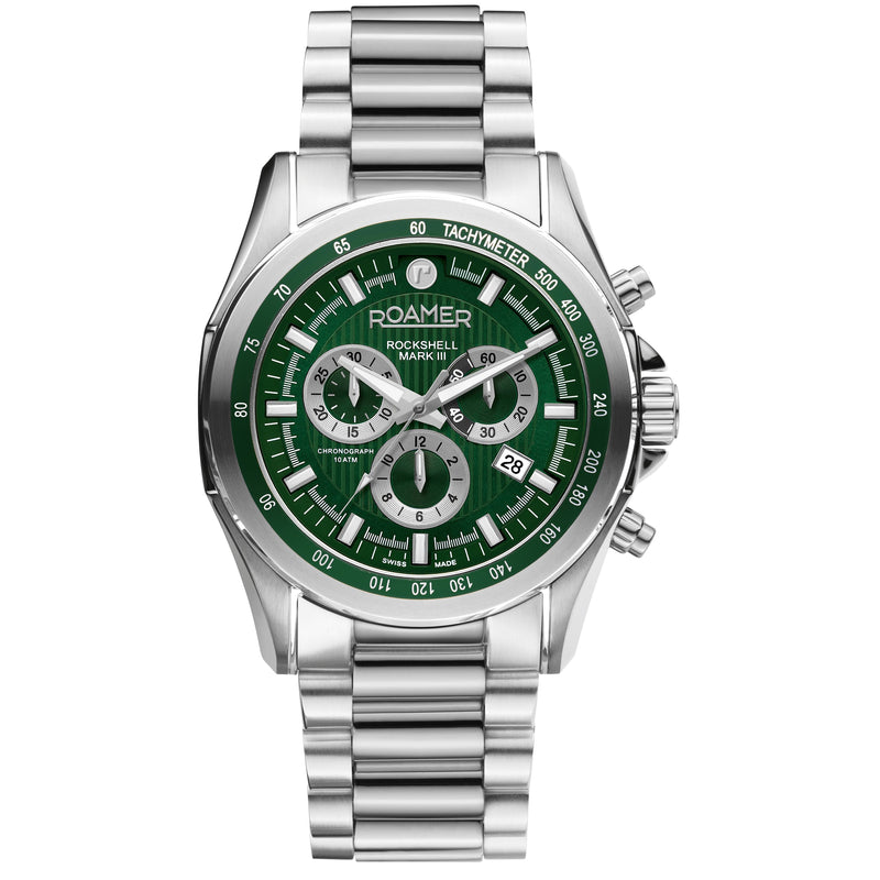 Roamer 220837 41 75 50 Rockshell Mark III Men's Green Watch