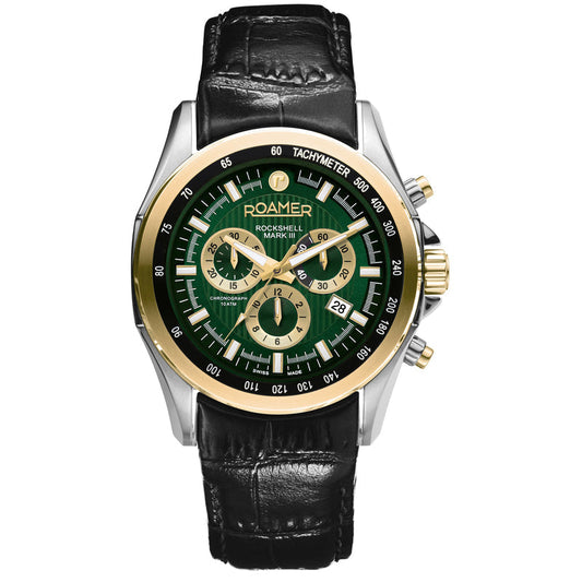 Roamer - 220837 48 75 02 - Rockshell Mark Green Watch